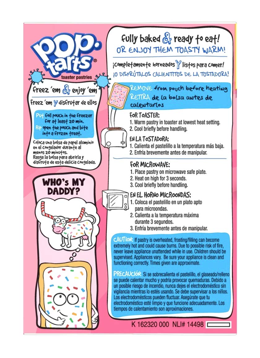 Frosted Pop-Tarts Strawberry Milkshake with sprinkles adds fun to breakfast.