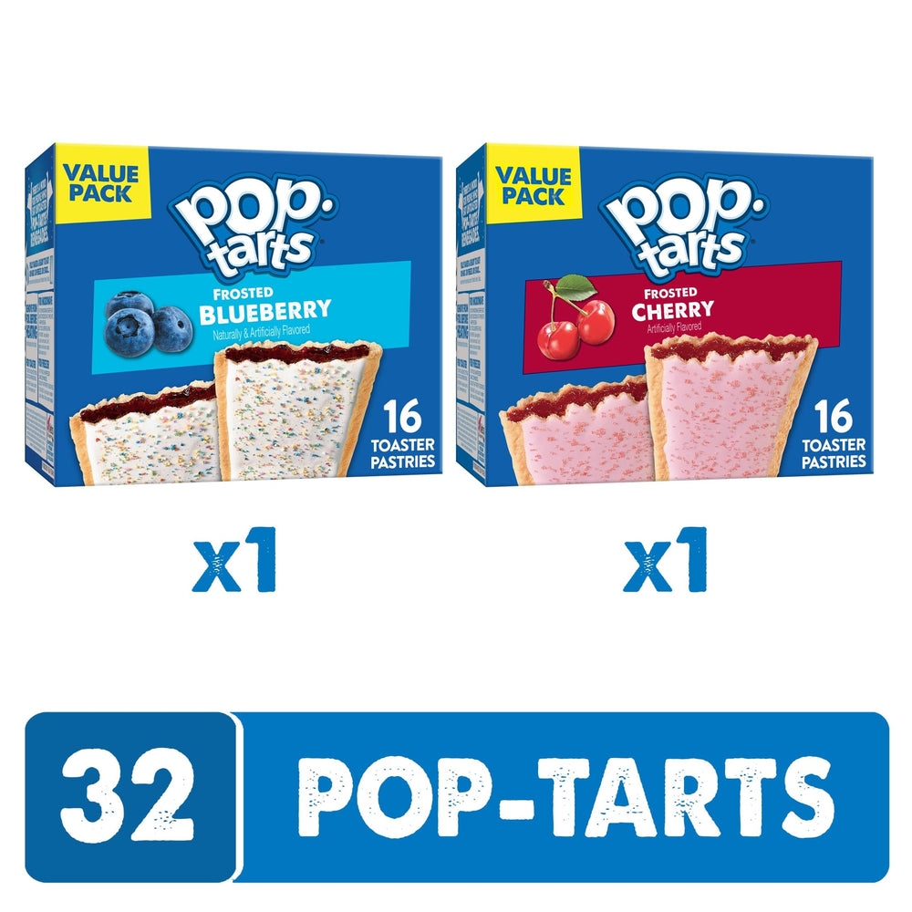 Pop-Tarts Frosted Strawberry pastry, fun flavor for kids' snacks.