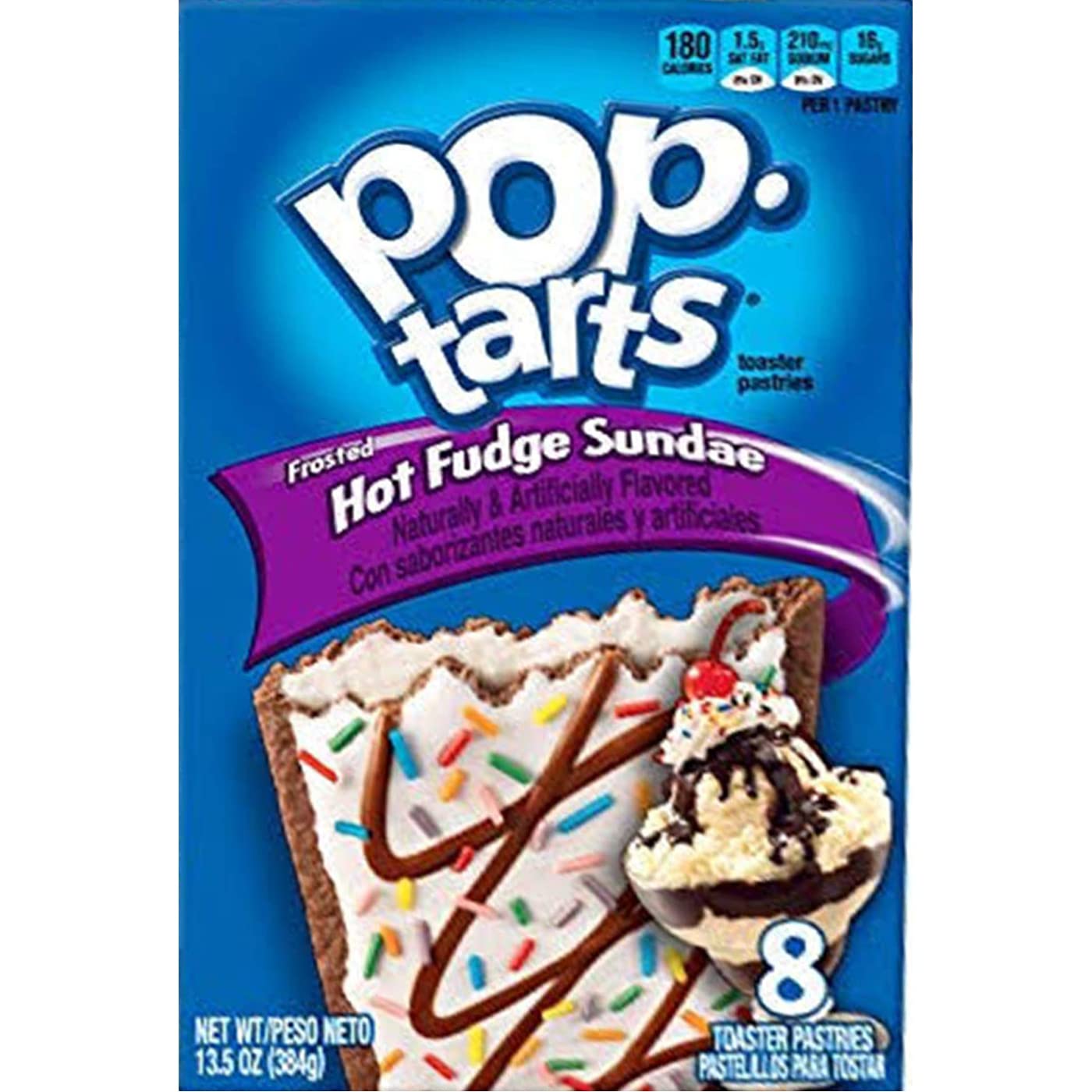Pop-Tarts Hot Fudge Sundae vanilla filling, ideal for a fast snack
