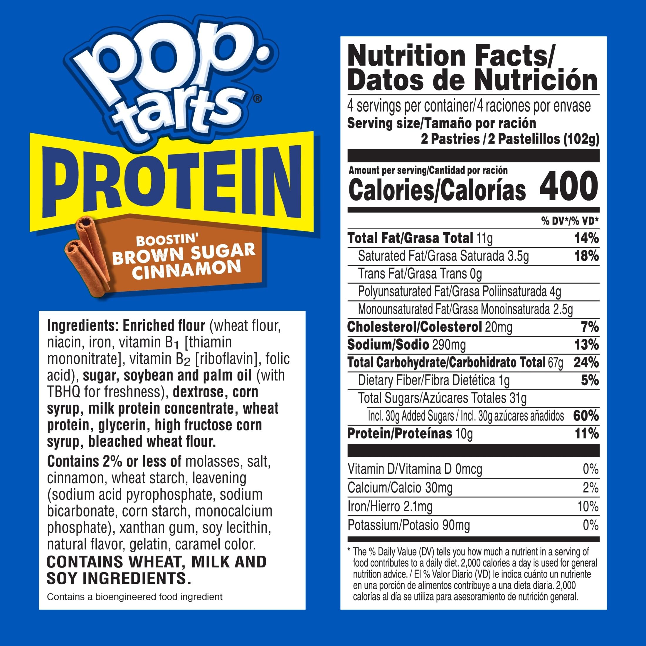 Pop-Tarts Protein Boostin' Brown Sugar Cinnamon filling looks gooey and snack-ready