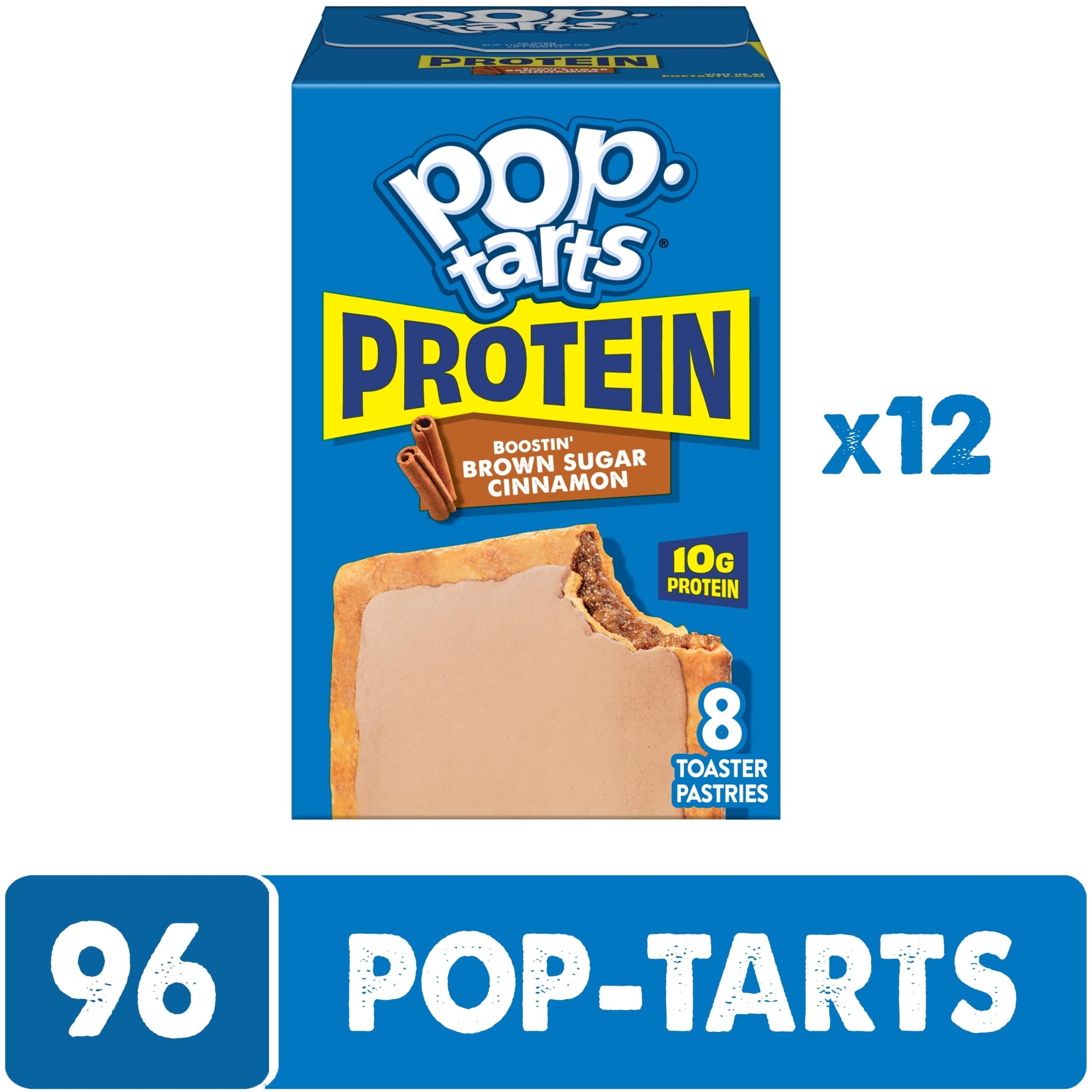 Golden crust of Pop-Tarts Protein Boostin' Brown Sugar Cinnamon