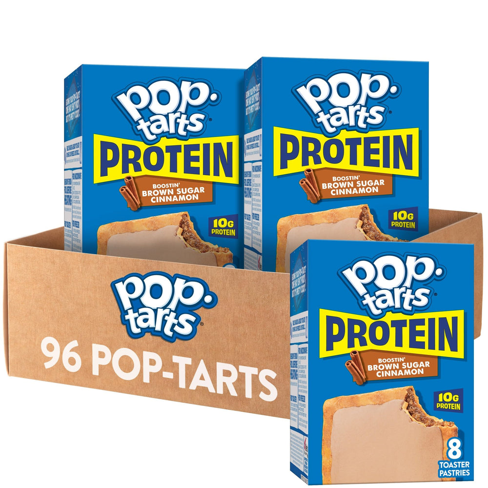 Pop-Tarts Protein Boostin' Brown Sugar Cinnamon pastry with golden crust, ideal breakfast on the go