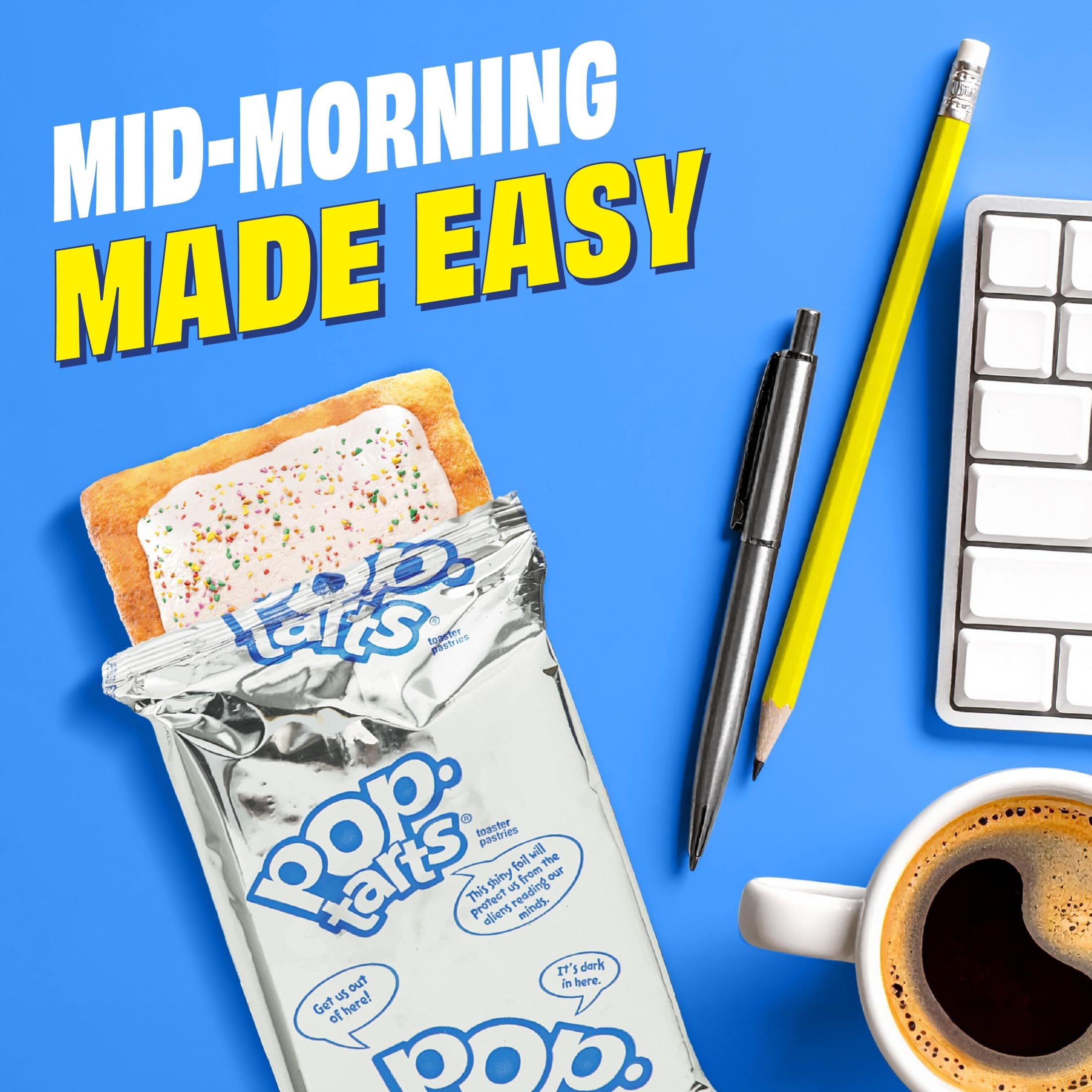 Pop-Tarts Protein Slammin' Strawberry microwave-ready for quick protein boost.