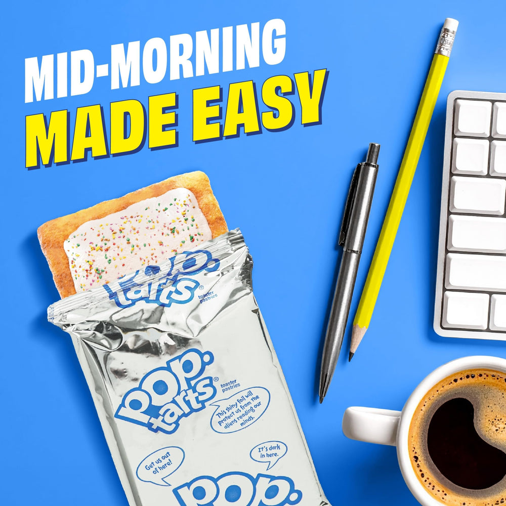 Pop-Tarts Protein Slammin' Strawberry microwave-ready for quick protein boost.