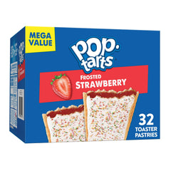 Pop-Tarts Frosted Strawberry with sprinkles on crust for a quick, tasty snack.