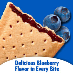 Blueberry filling swirls inside Pop-Tarts unfrosted pastry