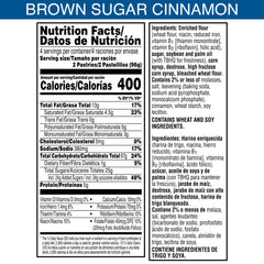 Pop-Tarts Unfrosted Brown Sugar Cinnamon pastry crust showing crumbly texture and ready-to-toast appeal.