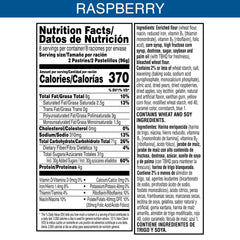 Pop-Tarts variety pack 32 box back, convenient snack packaging