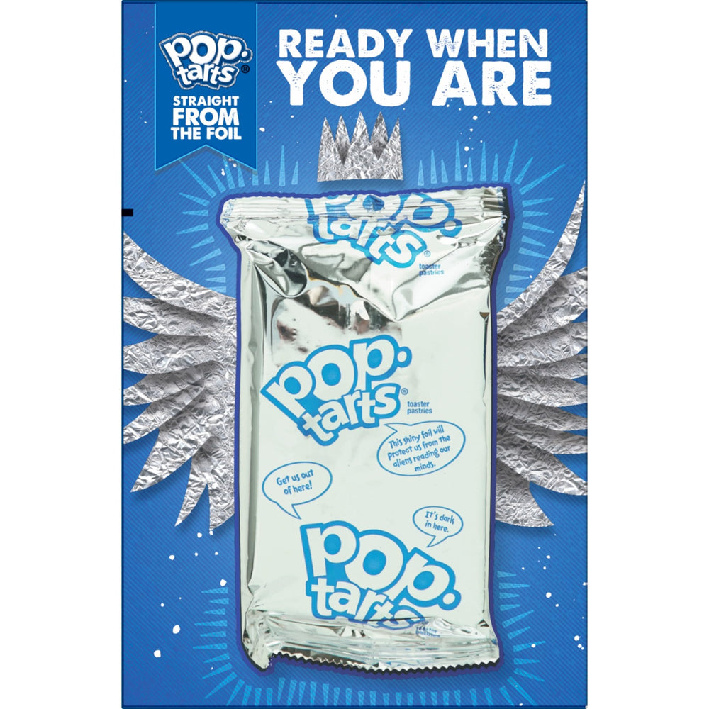 Pop-Tarts Wild Berry frosted toaster pastry bite, sweet treat.