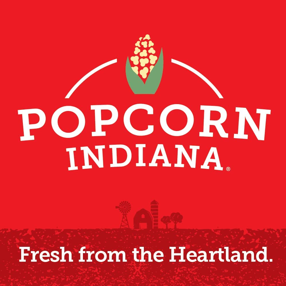 USA-sourced ingredients label on a Popcorn Indiana bag.