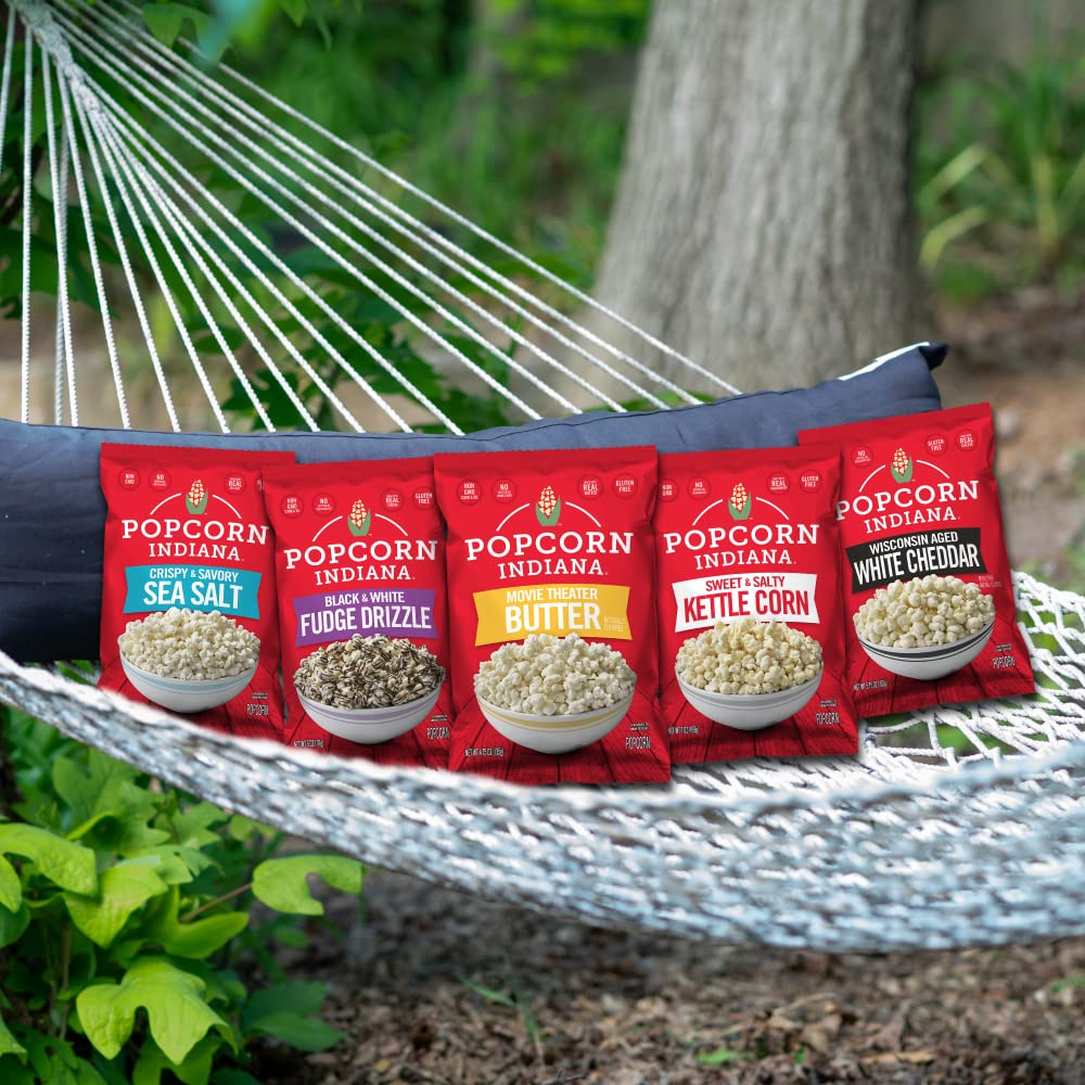 Popcorn Indiana Kettle Corn on a picnic scene for outdoor munching.