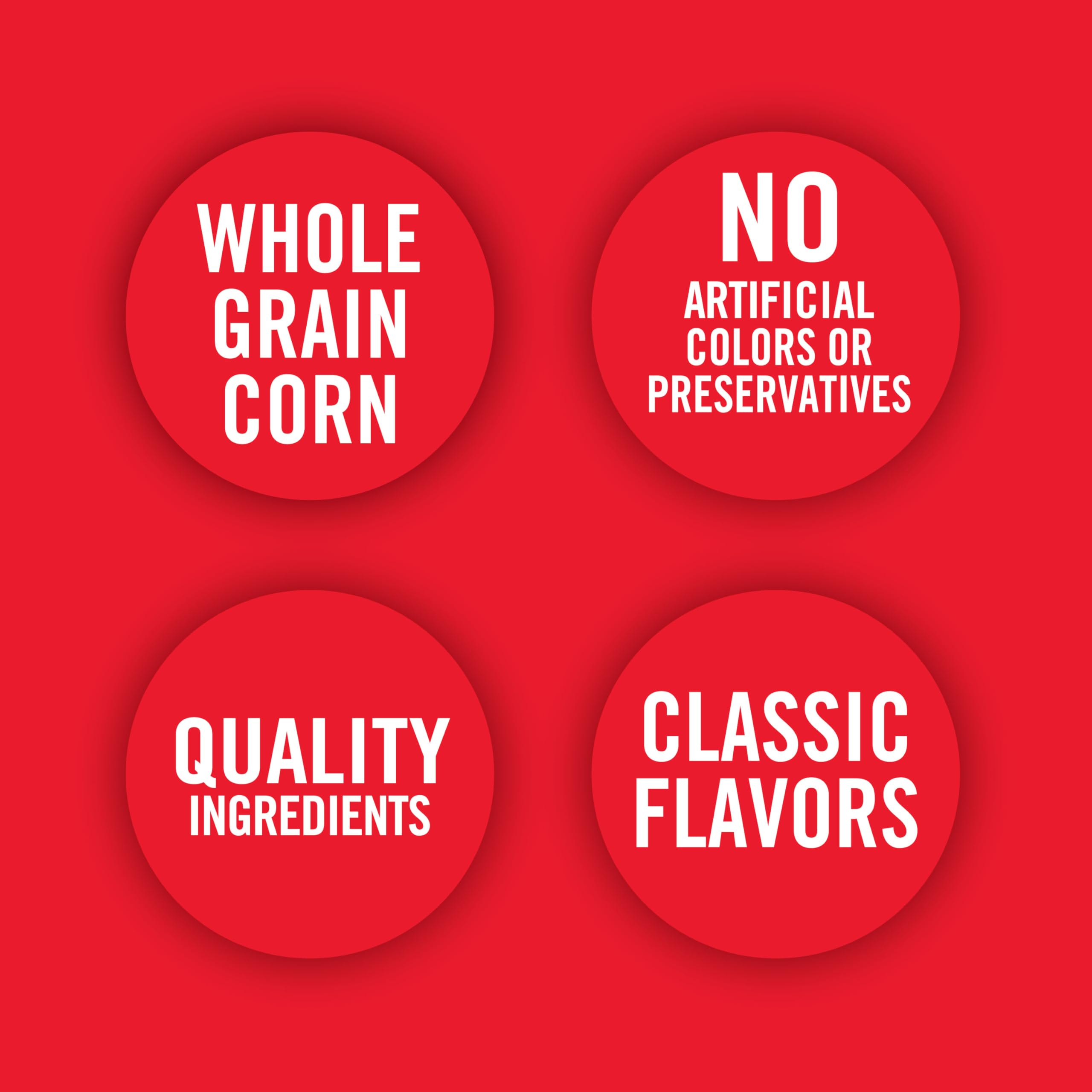 Variety of chocolate drizzle textures on individual popcorn pieces.
