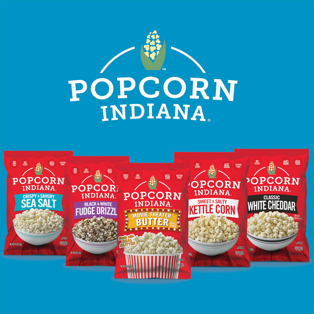 Popcorn Indiana real butter flavor elevates every bite for cinema-inspired snacking.