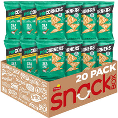 PopCorners Sea Salt 1oz packaging shown, ideal for portion-controlled snacking.