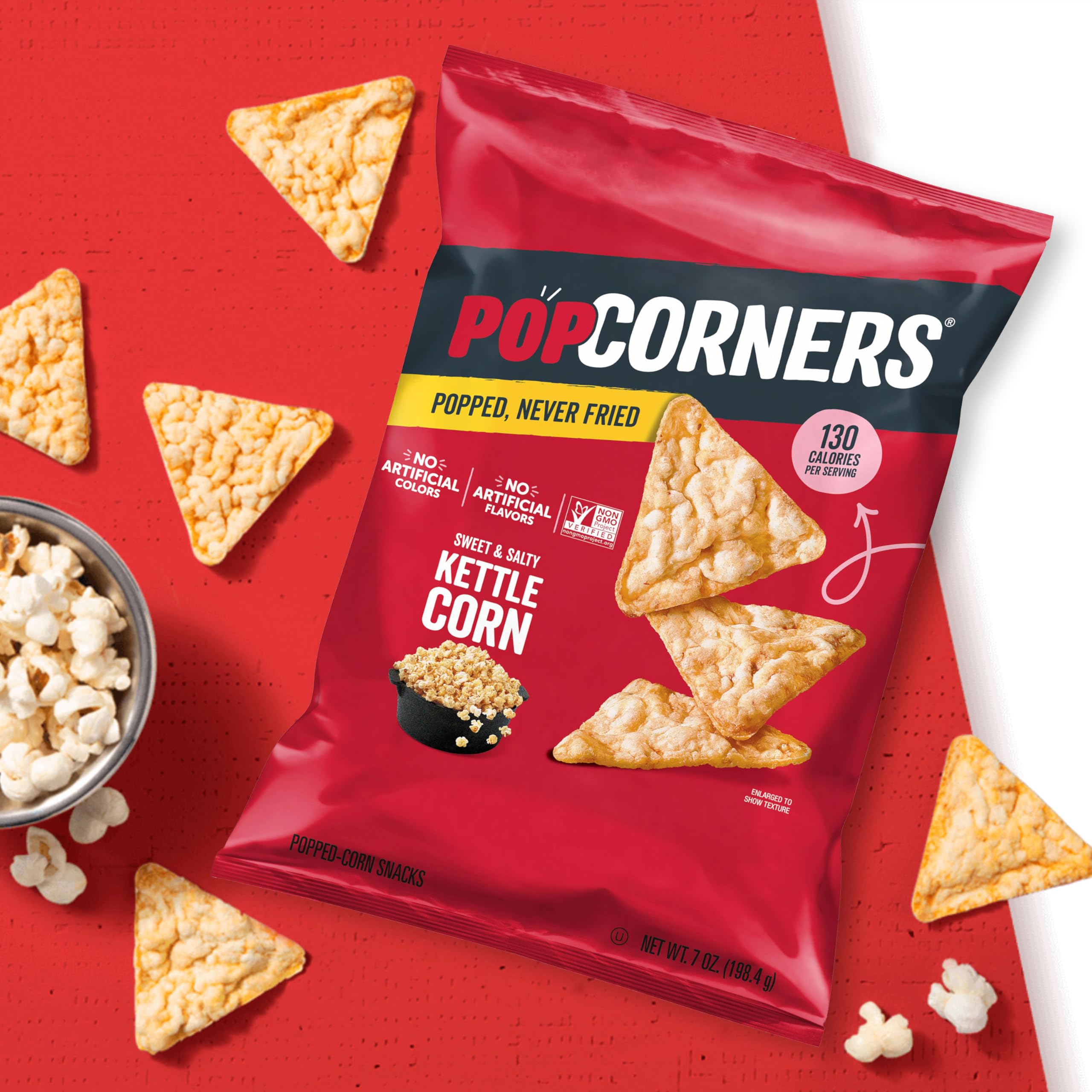 PopCorners simple ingredients include cane sugar and sea salt.