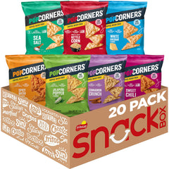 PopCorners White Cheddar 1oz bag, gluten-free crunchy snack for lunch boxes.