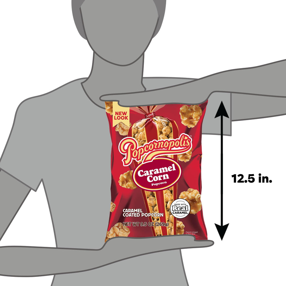 Popcornopolis Caramel Popcorn as a crowd-friendly party snack.