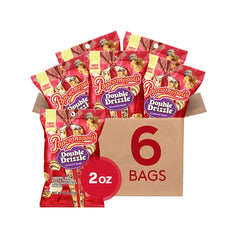 Popcornopolis Double Drizzle 6-pack bags ready for on-the-go snacking.