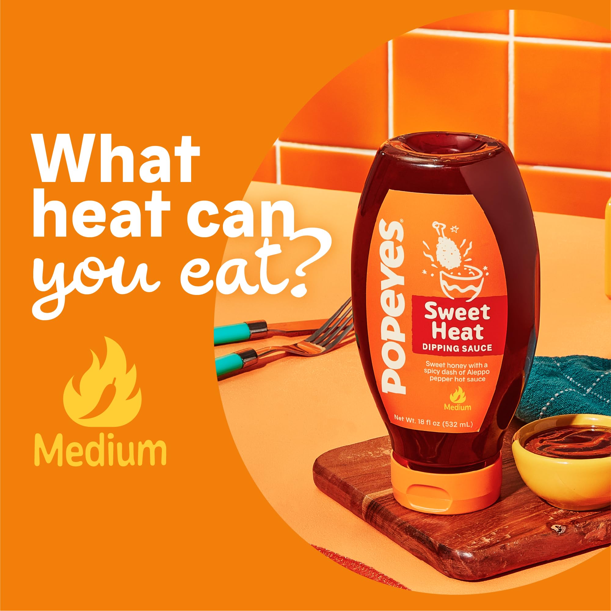 Popeyes Sweet Heat drizzled on fries for a savory upgrade