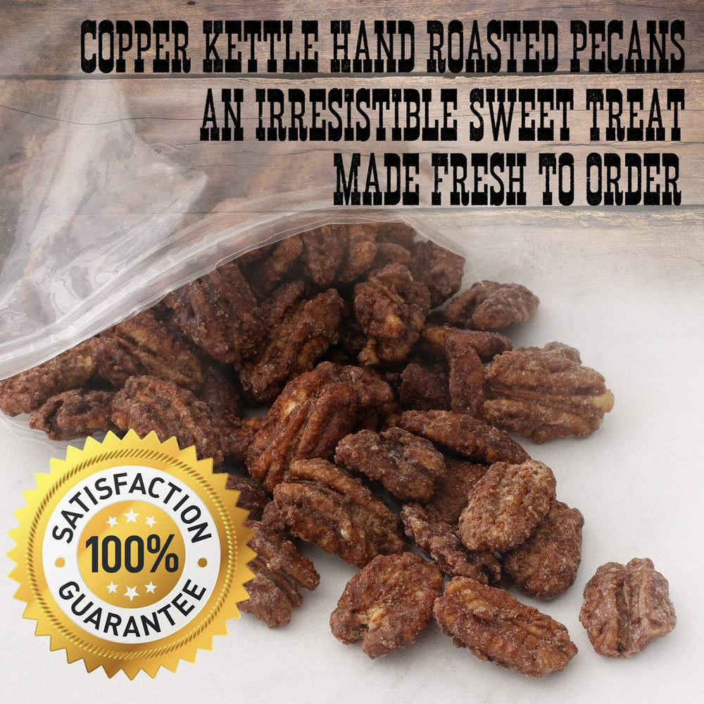 Pop’N Nuts Cinnamon Pecans with vanilla splash, aromatic and flavorful.
