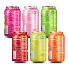 Poppi cherry-limeade can closeup, offering a flavorful prebiotic sip.
