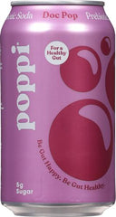Poppi Doc Pop bottle beside healthy snacks suggesting versatile pantry usage