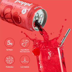 Poppi can enjoyed outdoors conveying portable low-sugar refreshment and energy