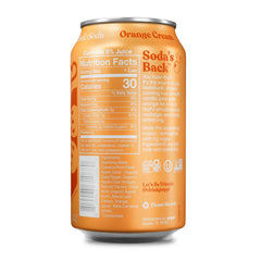 Poppi orange cream soda glass with fizz, a refreshing, digestive-friendly choice.