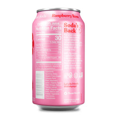 Poppi Raspberry Rose glass view, sparkling drink suited for everyday refreshment and mixers.