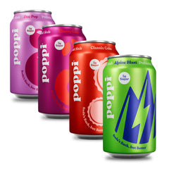 Poppi Classic Cola bottle with crisp flavor for daily refreshment.