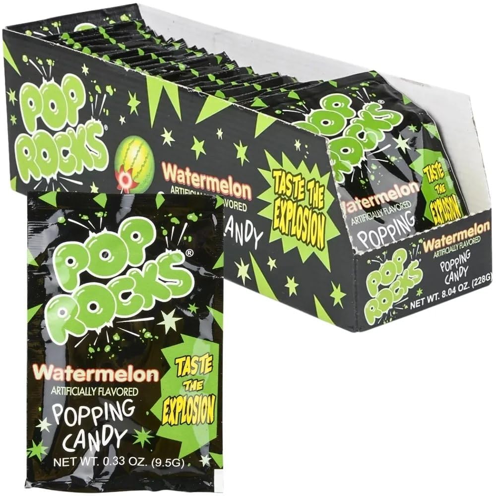 Pop Rocks Watermelon 24ct case front, ideal for sharing.
