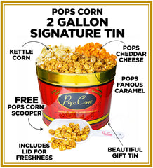 Pops Corn caramel close-up with rich caramel coating