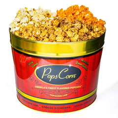 Pops Corn gift tin 2-gallon overview, a ready-made gift option