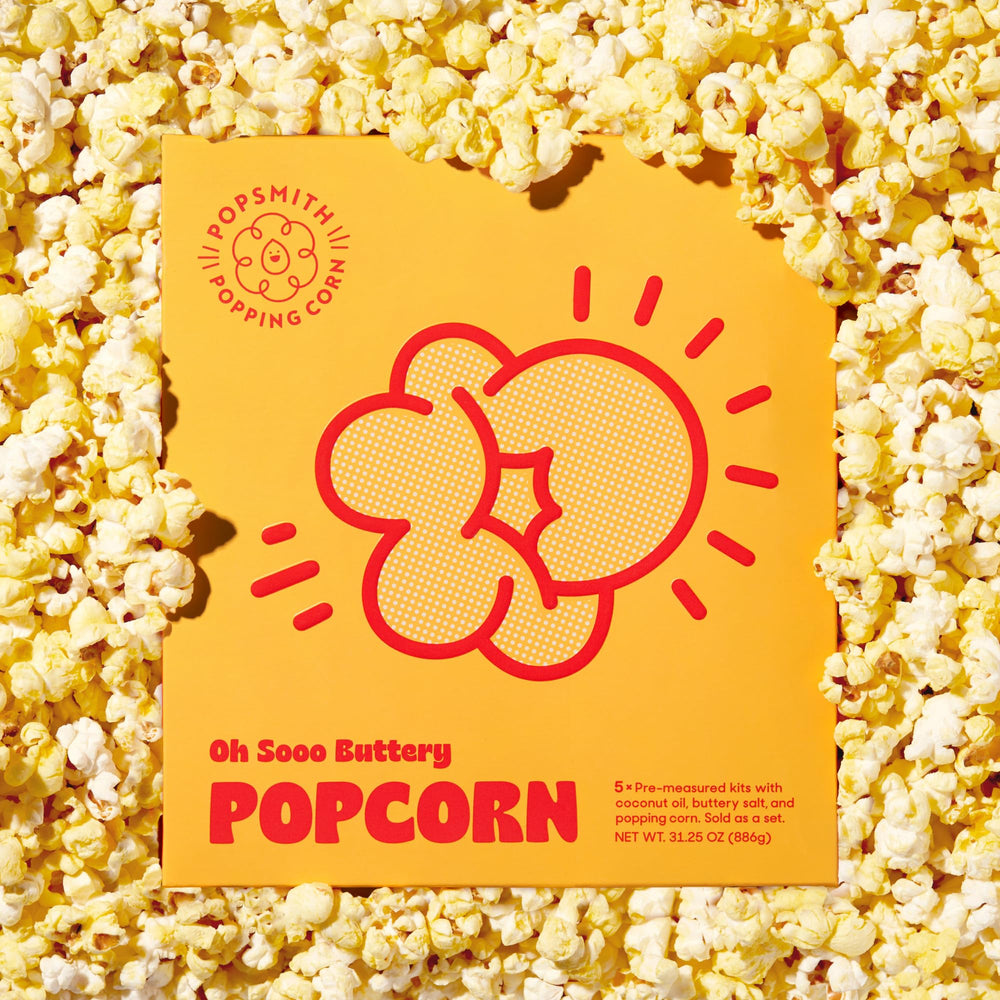 POPSMITH Cinema-inspired kit capturing authentic theater aroma at home.