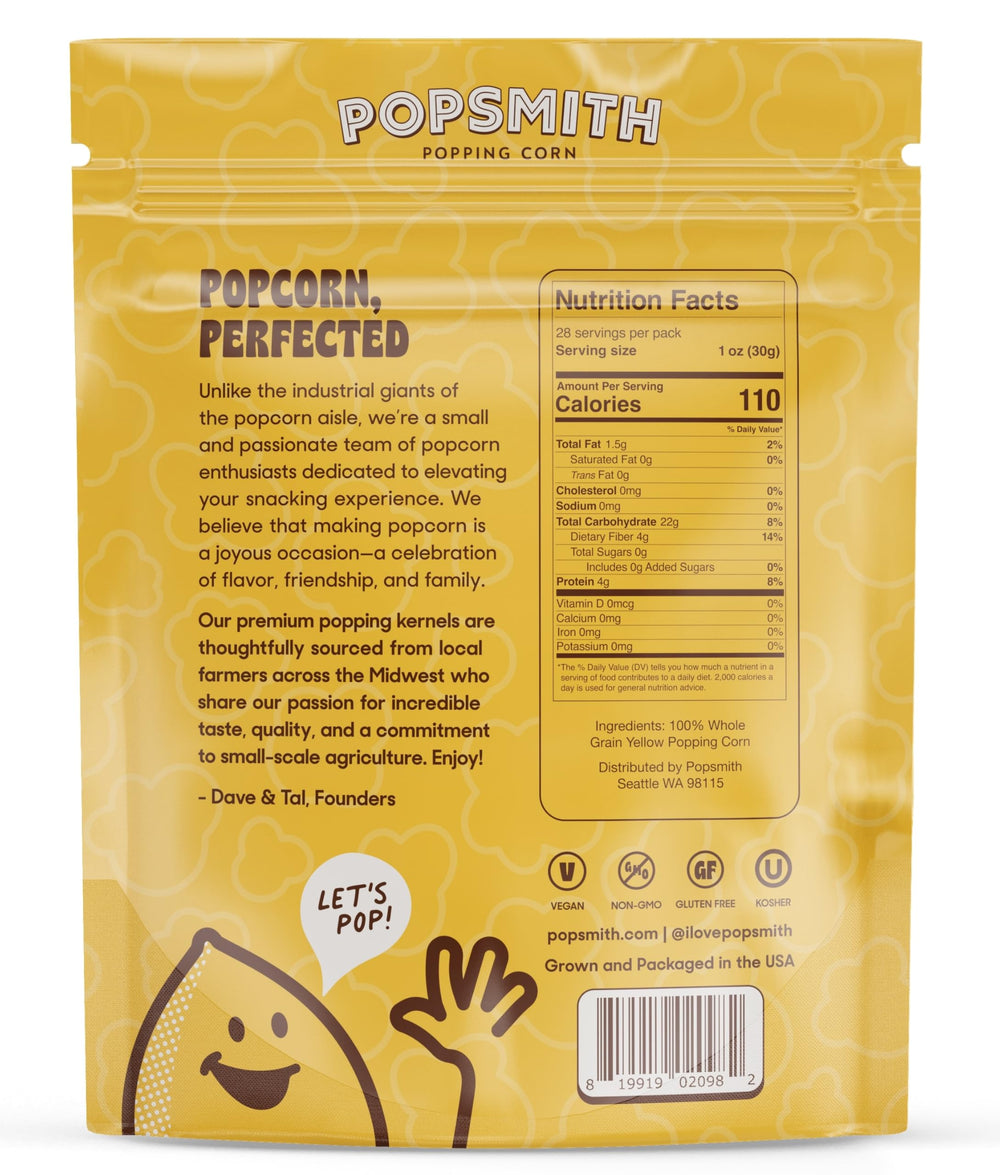 POPSMITH home movie-night popcorn moment with family.