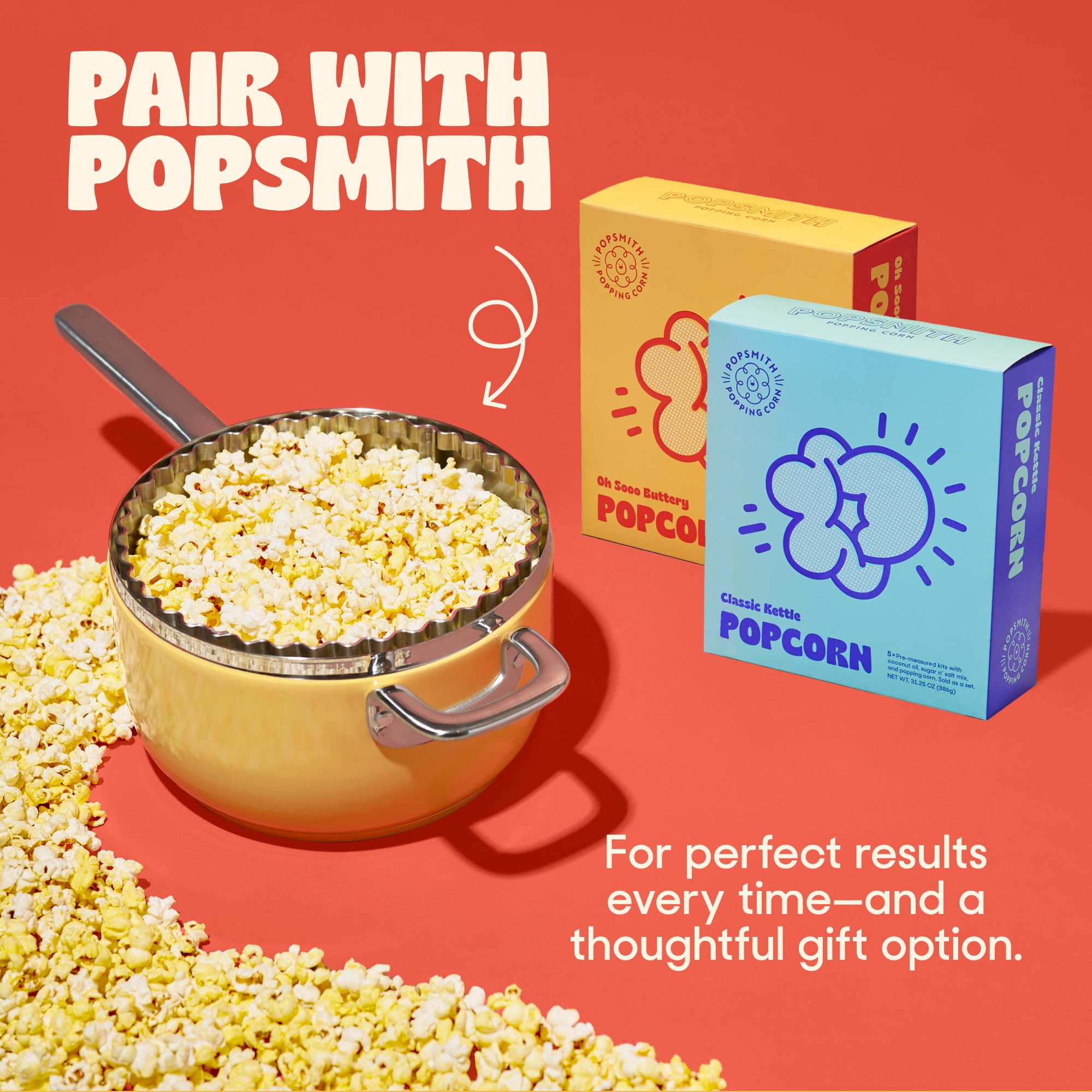 POPSMITH Movie-night setup with kit and toppings ready.