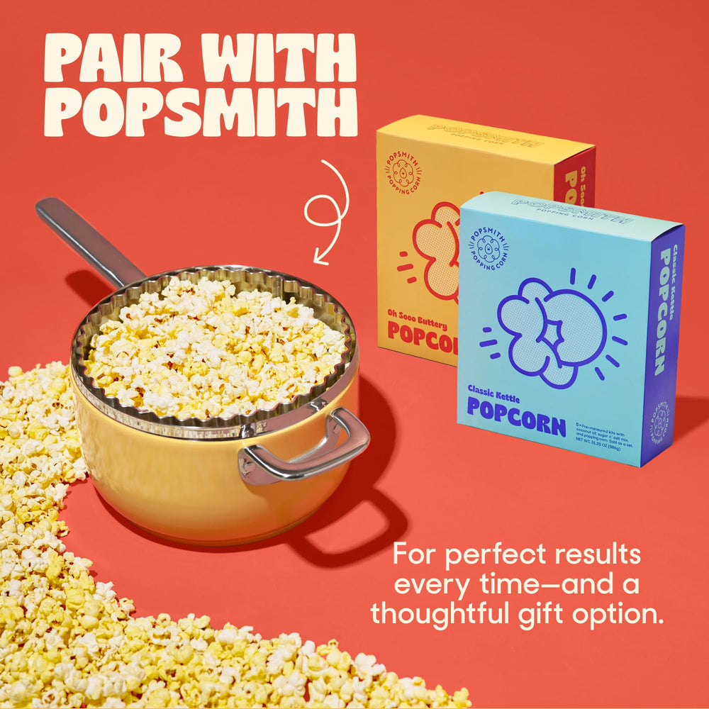 POPSMITH Movie-night setup with kit and toppings ready.