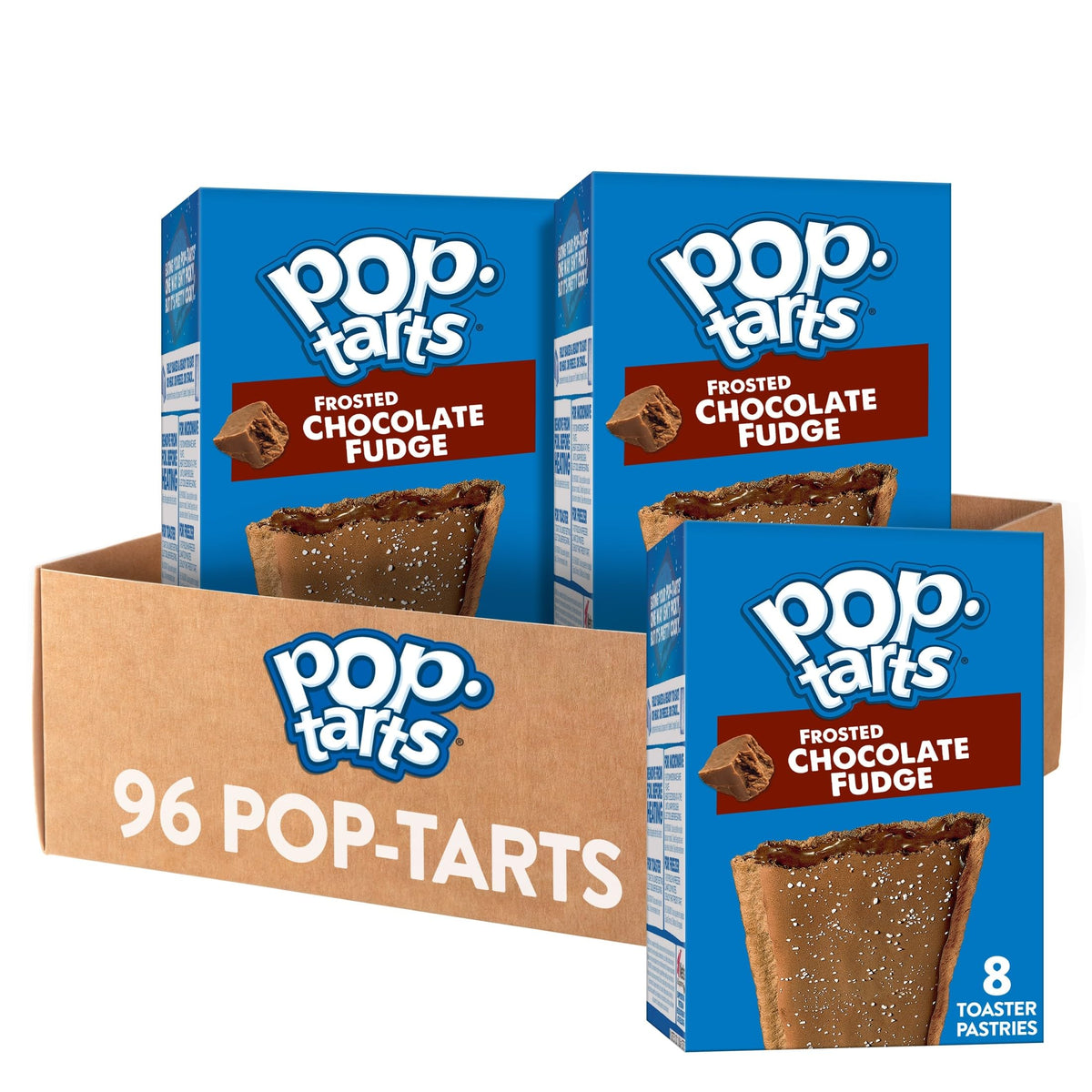 Pop-Tarts Frosted Chocolate Fudge box, perfect for a quick breakfast.