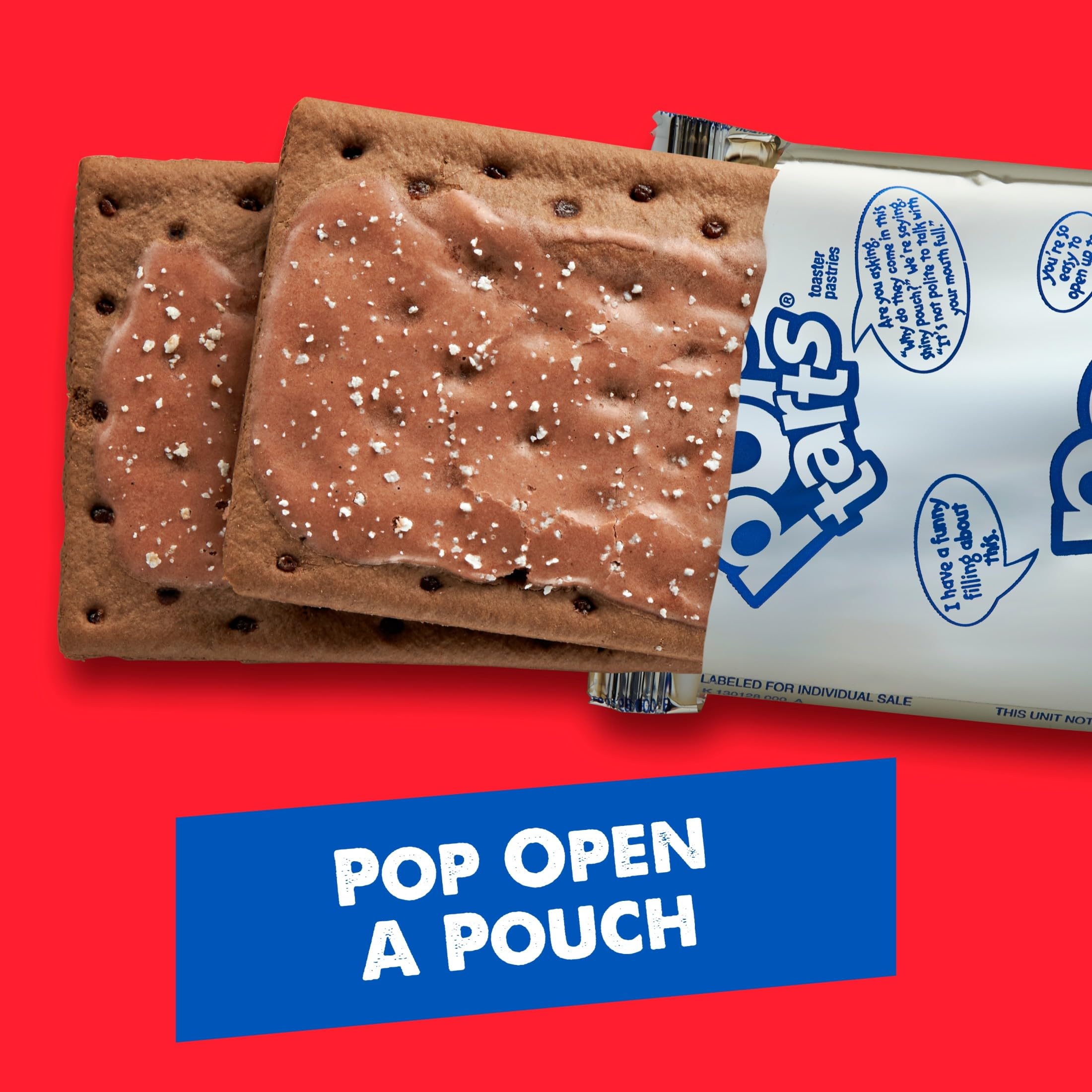 Pop-Tarts Frosted Chocolate Fudge fits lunchboxes for busy days.