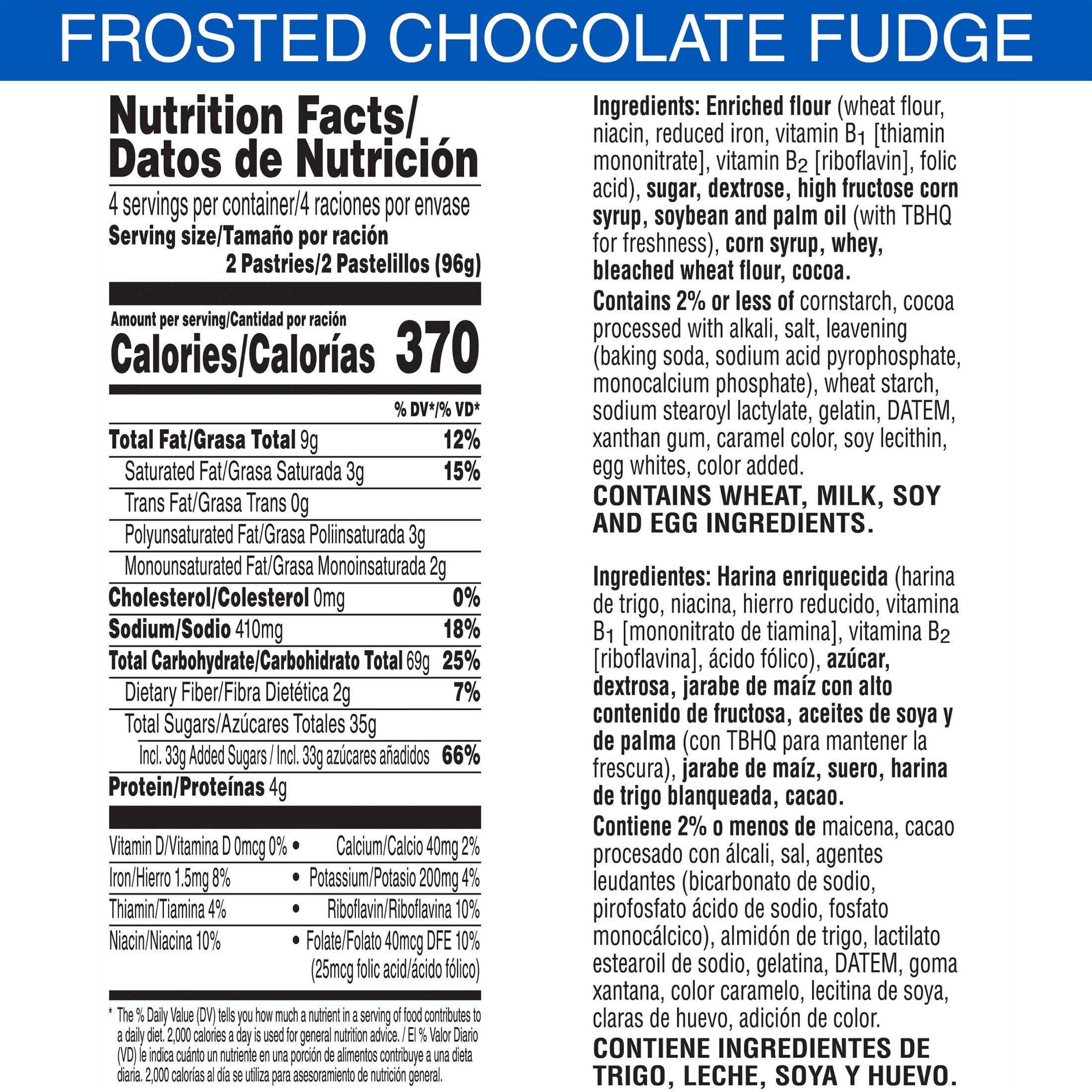 Toasted Pop-Tarts Frosted Chocolate Fudge with a golden crust.