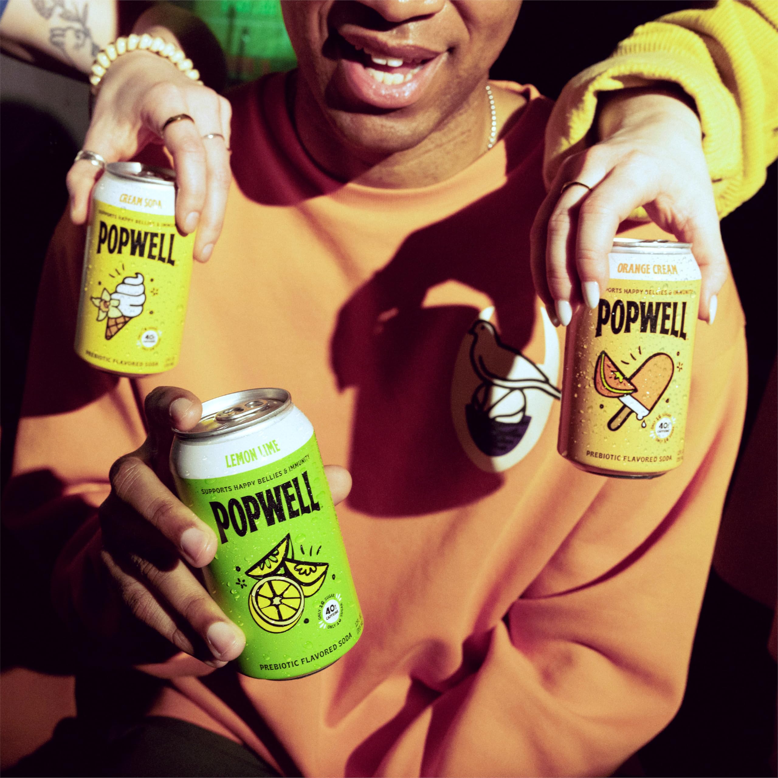 Popwell cans on ice, ready for a backyard picnic or break room moment
