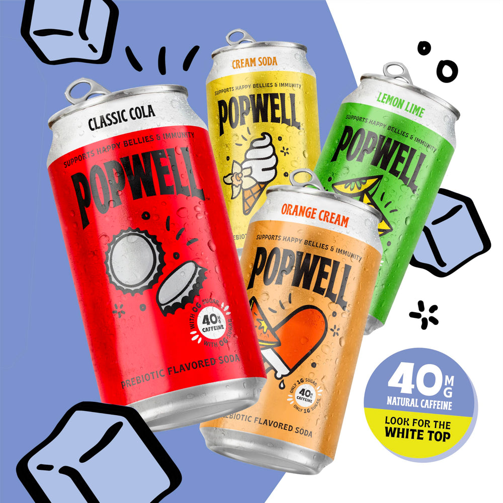 Popwell Classic Cola with ice demonstrates ready-to-enjoy refreshment on the go