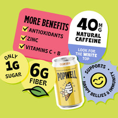 Popwell Cream Soda bubbles close-up highlighting effervescence and freshness