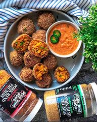 Pork King Good crumbs coating meatballs for keto-friendly bite.