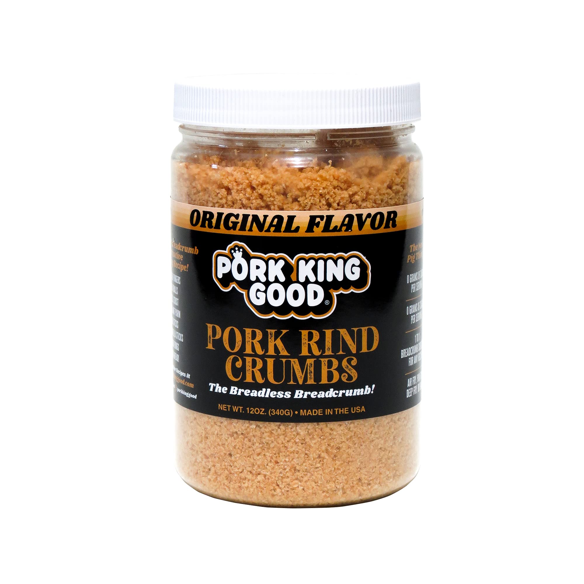Measuring cup with Pork King Good crumbs for easy cooking