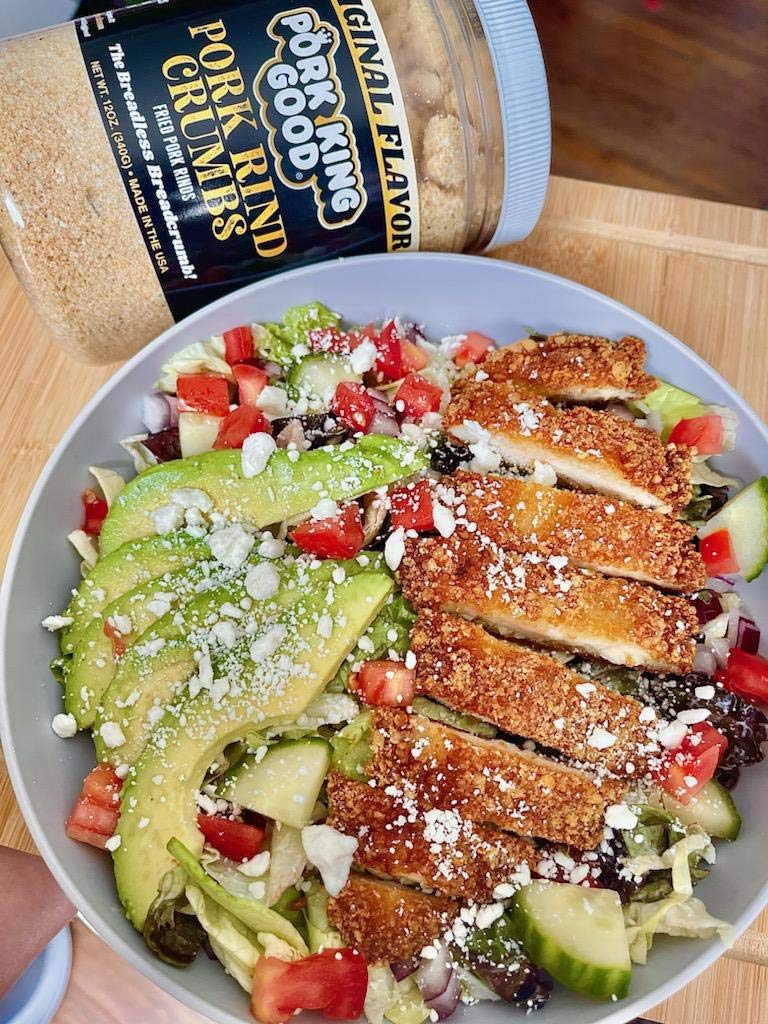 Garlic bread substitute using Pork King Good crumbs