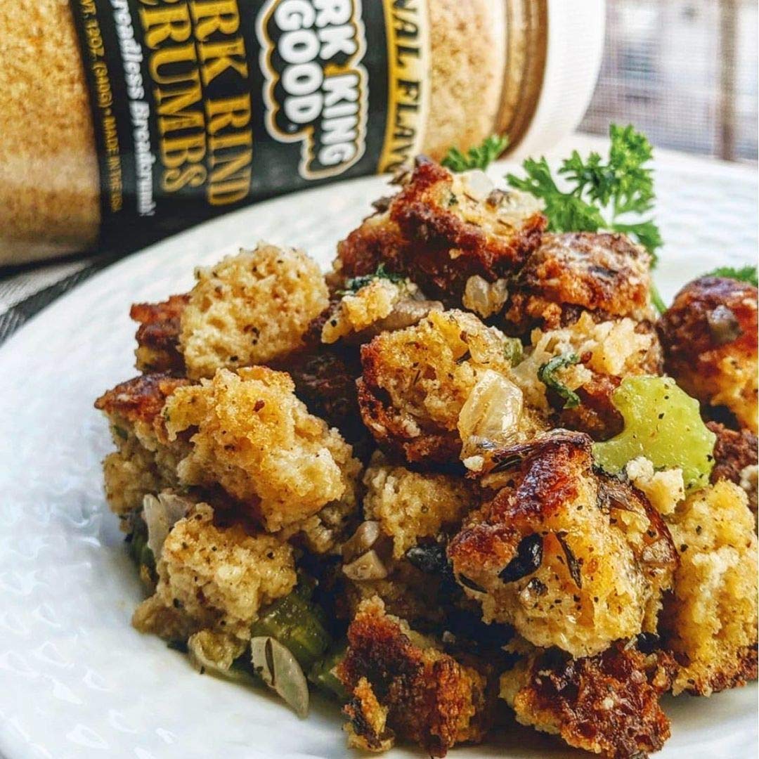 Meatballs rolled in Pork King Good crumbs for serving with sauce