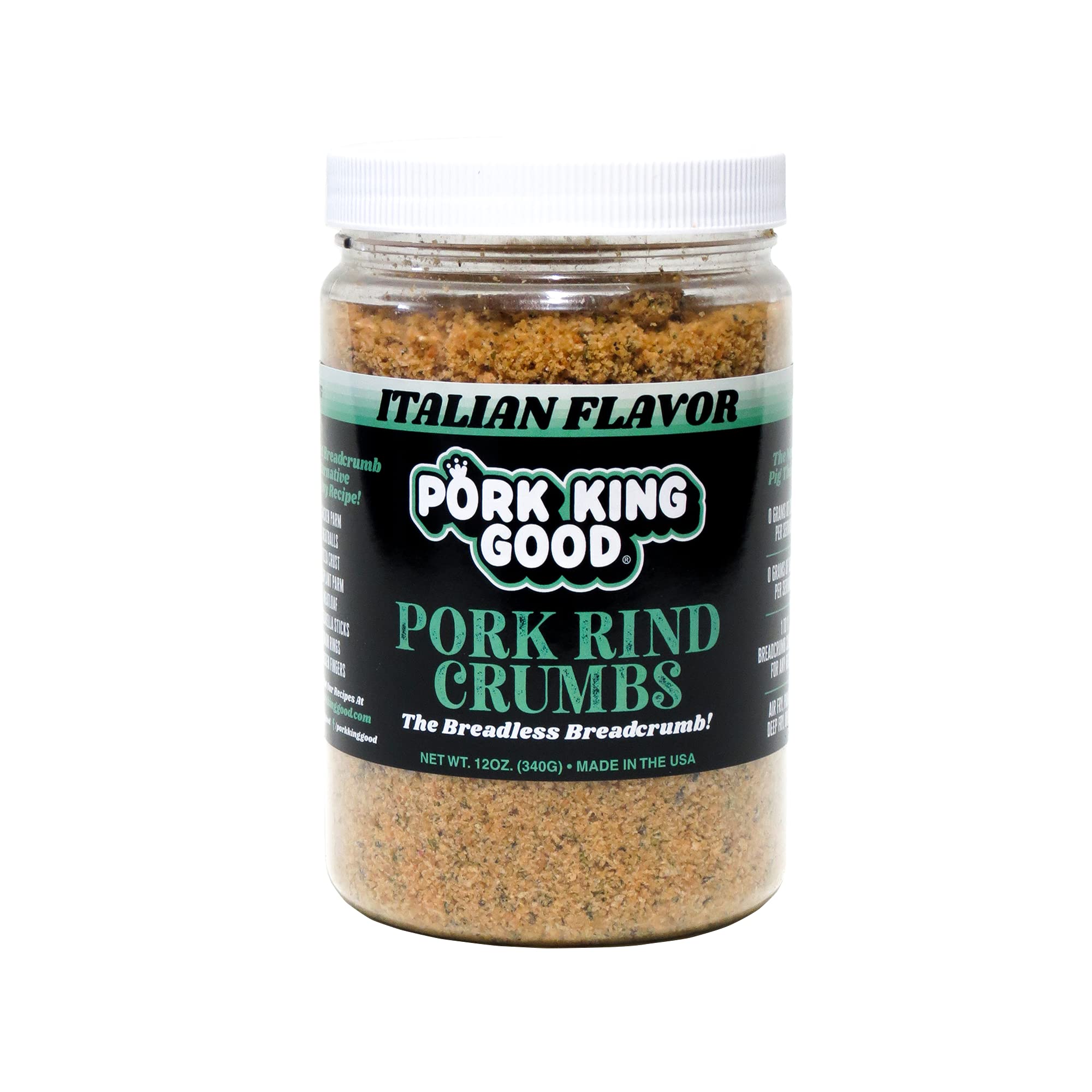 Close-up of crumb texture reveals light, crunchy, melt-in-your-mouth bits from Pork King Good.