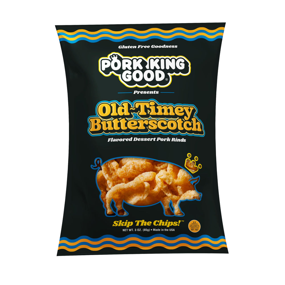 Pork King Good pork rinds crisp texture close-up showcasing light, airy crunch