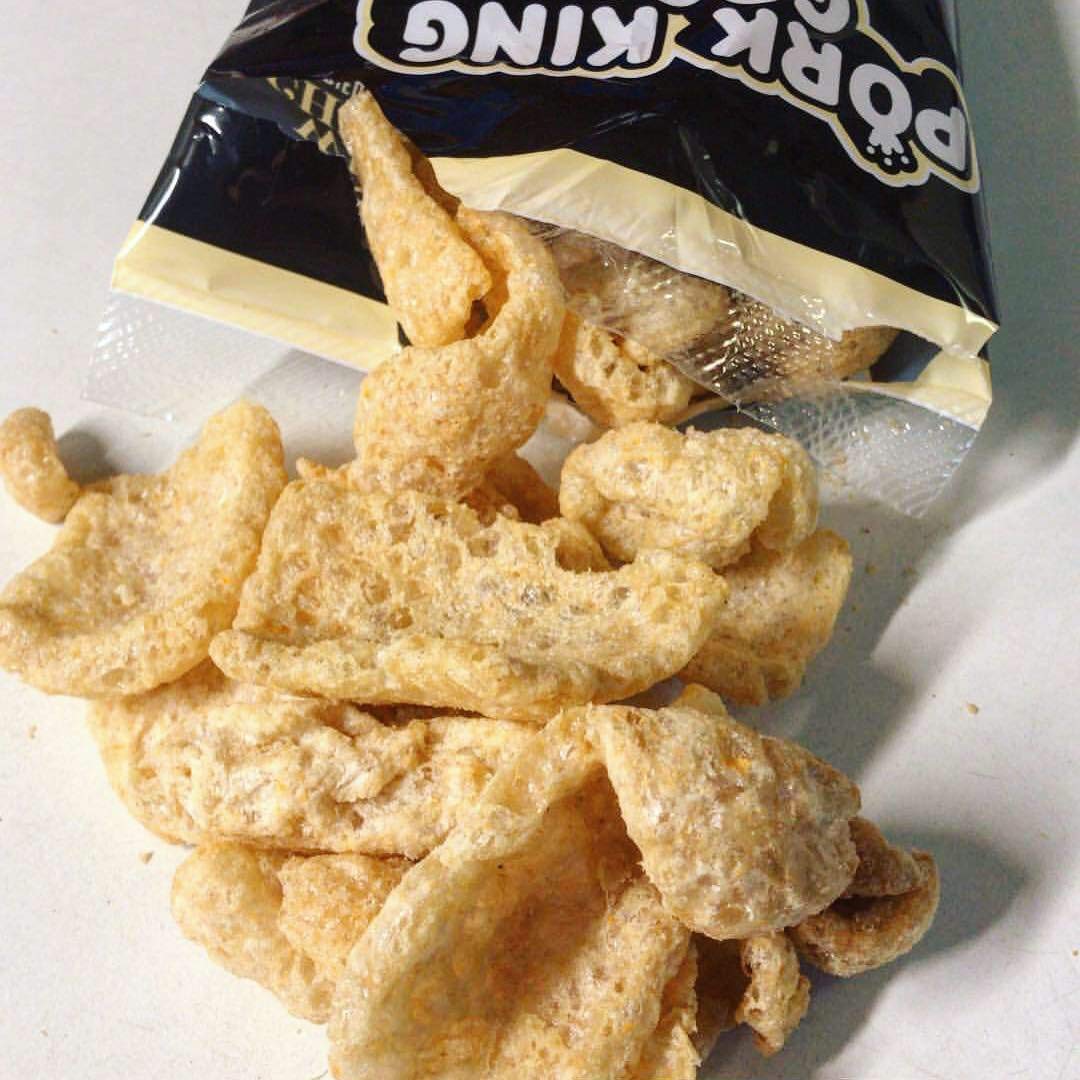 Pork King Good snack idea on plate for casual, shareable munching